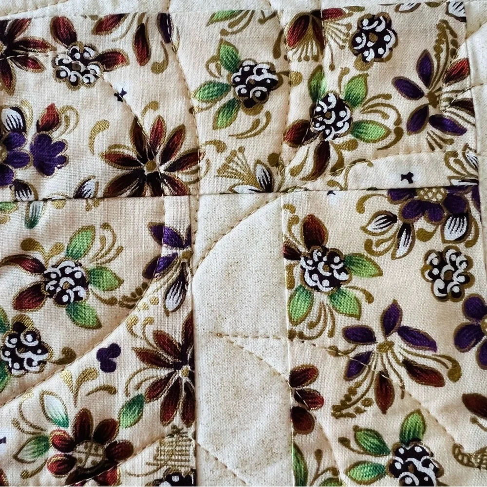 🌸 New Handmade Patchwork Quilt – 60” x 72” – 100% Cotton